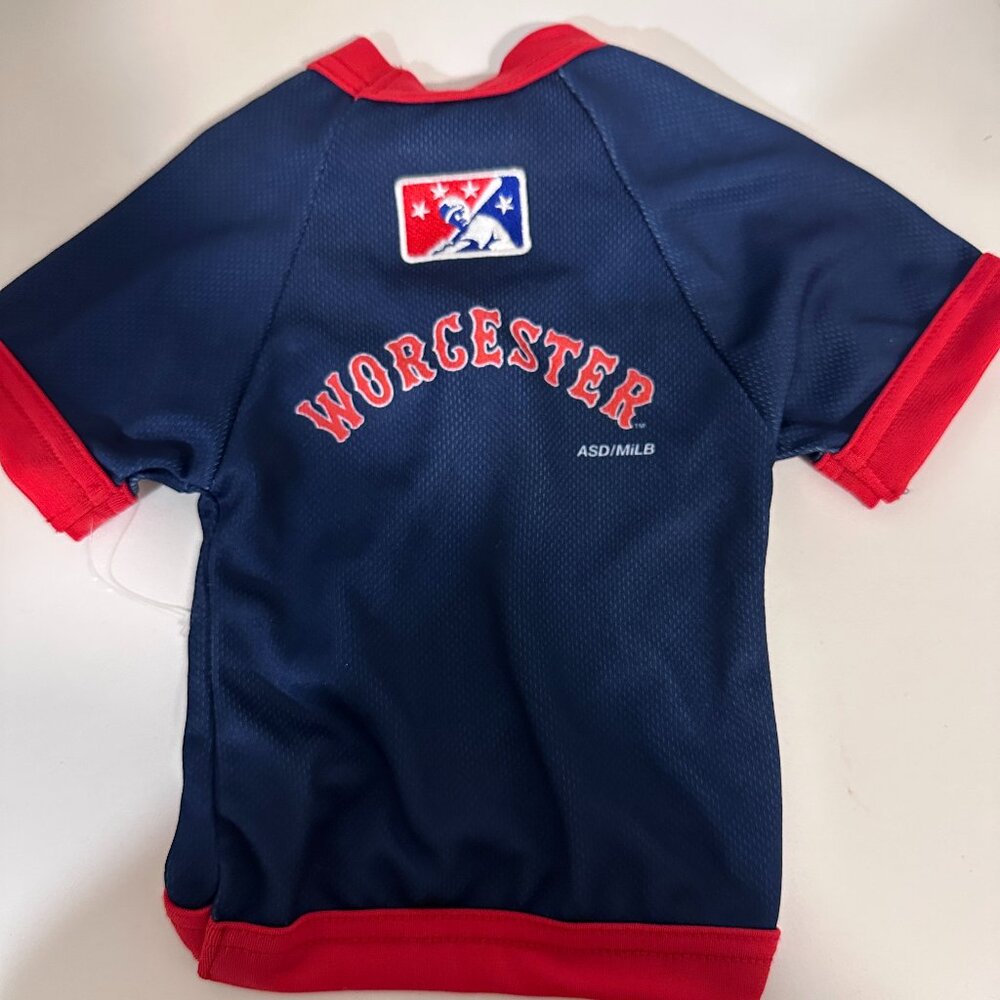 Worcester Red Sox Dog Jersey XXS Pet Baseball Shirt Cute